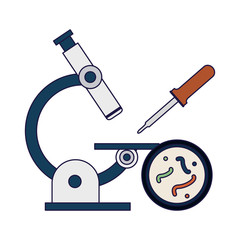 Science experiments and investigation blue lines