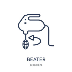 beater icon. beater linear symbol design from Kitchen collection.