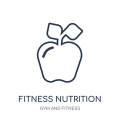 Fitness Nutrition icon. Fitness Nutrition linear symbol design from Gym and Fitness collection.