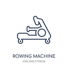 Rowing Machine icon. Rowing Machine linear symbol design from Gym and Fitness collection.