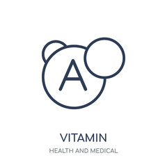 vitamin icon. vitamin linear symbol design from Health and Medical collection.