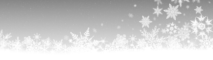 Fototapeta premium Schneeflocken - Weihnachtsmotiv