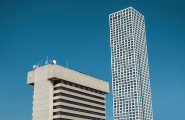 Art deco and modern buildings