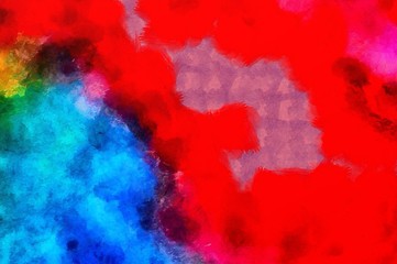 Detailed close-up grunge abstract background. Dry brush strokes hand drawn oil painting on canvas texture. Creative pattern for graphic work, web design or wallpaper. Can be use as vintage print.