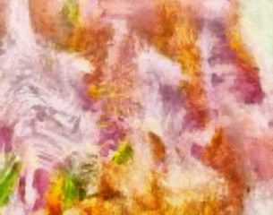 Detailed close-up grunge abstract background. Dry brush strokes hand drawn oil painting on canvas texture. Creative pattern for graphic work, web design or wallpaper. Can be use as vintage print.