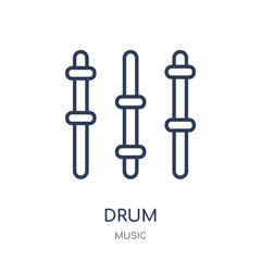 Drum icon. Trendy Modern Simple Drum linear symbol design from music collection.