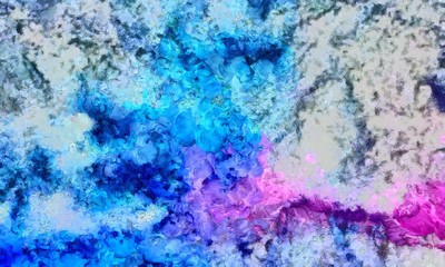 Detailed close-up grunge abstract background. Dry brush strokes hand drawn oil painting on canvas texture. Creative pattern for graphic work, web design or wallpaper. Can be use as vintage print.