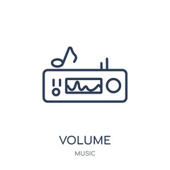 Volume icon. Trendy Modern Simple Volume linear symbol design from music collection.