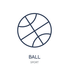Ball icon. Ball linear symbol design from sport collection.