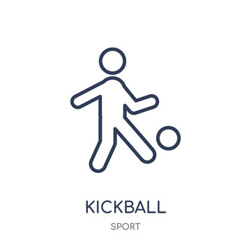 kickball icon. kickball linear symbol design from sport collection.