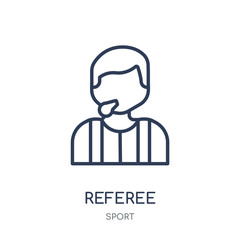 Referee icon. Referee linear symbol design from sport collection.