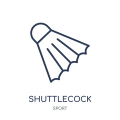 Shuttlecock icon. Shuttlecock linear symbol design from sport collection.