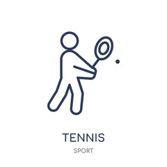 Tennis icon. Tennis linear symbol design from sport collection.