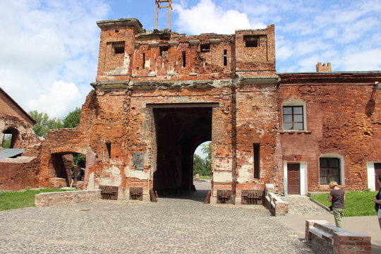 The Terespol gate at the Brest fortress Hero Brest Belarus