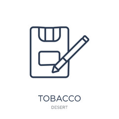 Tobacco icon. Trendy flat vector Tobacco icon on white background from Desert collection