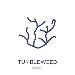 Obraz premium Tumbleweed icon. Trendy flat vector Tumbleweed icon on white background from Desert collection
