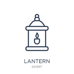 Lantern icon. Trendy flat vector Lantern icon on white background from Desert collection