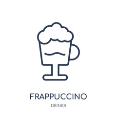 Frappuccino icon. Frappuccino linear symbol design from drinks collection.