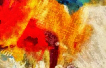 Impression color mix abstract texture art. Artistic bright background. Oil painting artwork. Modern style graphic wallpaper. Large strokes of paint. Colorful pattern for design work or wallpaper.