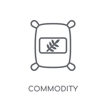 Commodity linear icon. Modern outline Commodity logo concept on white background from business collection