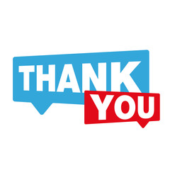 Thank You speech bubble