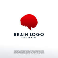 Simple Brain logo template designs, Education logo template, Logo symbol icon