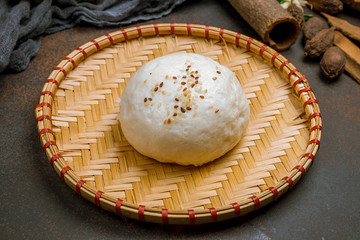 Bao bun on plate
