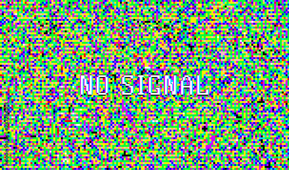 Poster color pixel noise. test tv screen digital vhs background. error computer video. glitch texture for g