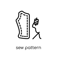 Sew Pattern icon from Sew collection.