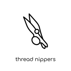 Thread nippers icon from Sew collection.