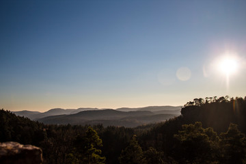 Blick von der Burgruine Altdahn 