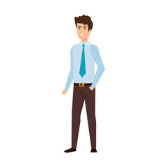 elegant businessman avatar character