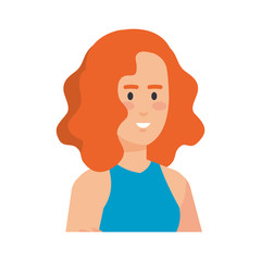 beautiful and young woman character