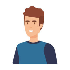 young and casual man character