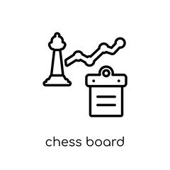 Chess board icon from collection.