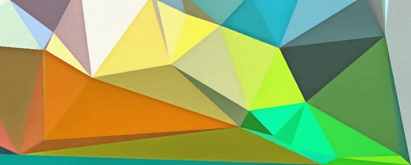 Abstract polygonal background. Triangles texture. Geometric modern art. Futuristic simple painting on canvas. Pattern for design. Backdrop template. Low poly concept artwork. Decorative elements. 