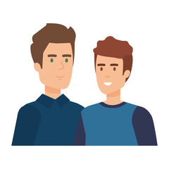 couple of men avatars characters