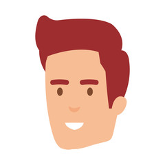 young man head avatar character