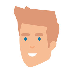 young man head avatar character