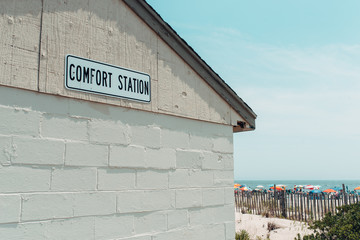 Comfort Station by a beach