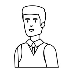 elegant businessman avatar character
