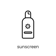 Sunscreen icon from Summer collection.