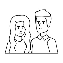 couple avatar characters icons