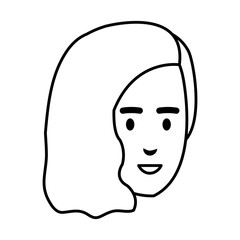 beautiful woman head avatar character