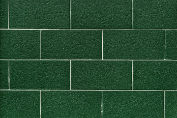 Dark green tiles pattern wallpaper