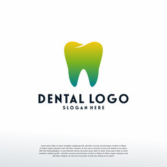 Simple Dental Care logo template, Logo symbol icon vector