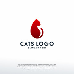 Cat Logo designs template, Animal Pet logo designs, Logo symbol icon