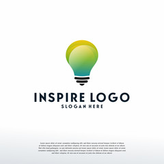 Creative Bulb Logo template, Smart logo symbol, Inspire logo symbol icon
