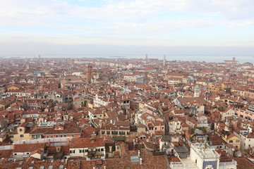 Fototapeta na wymiar aerial view of Venice 