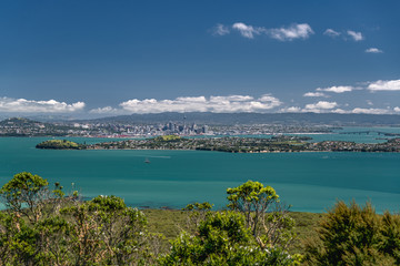 Auckland, New Zealand, view from Rangitoto Island